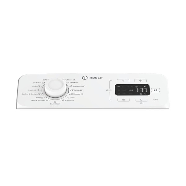 „Indesit“ Skalbimo mašina Laisvai pastatoma TI5513EMTEE Balta Pakraunama iš viršaus C Program
