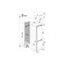Indesit Fridge-Freezer Combination Built-in INC18D011B1 White 2 doors Technical drawing