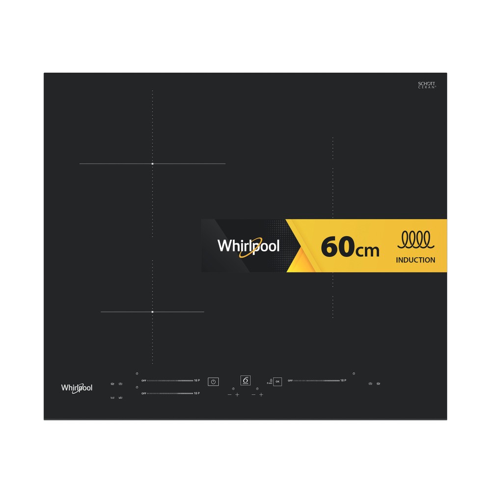 Whirlpool Encimera WS S6360 BF Negro Induction vitroceramic Hero image