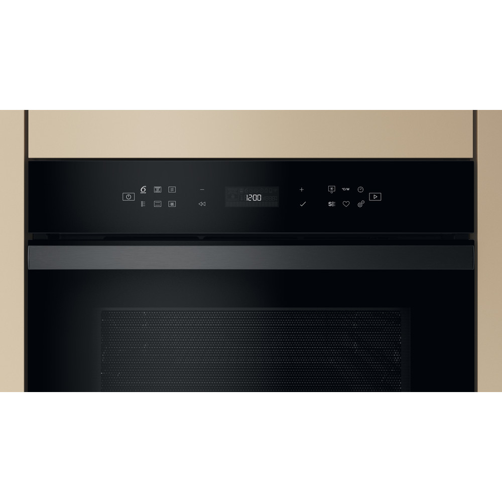 Whirlpool Microgolfoven Inbouw WCW6O7HTB Zwart Elektronisch 53 Combimicrogolfoven 950 Control panel