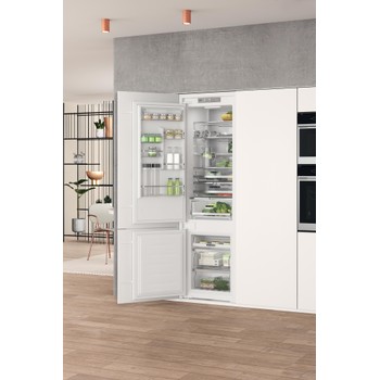 Whirlpool Kombinovaná chladnička s mrazničkou Vstavané WHC20 T573 P Biela 2 doors Lifestyle perspective open