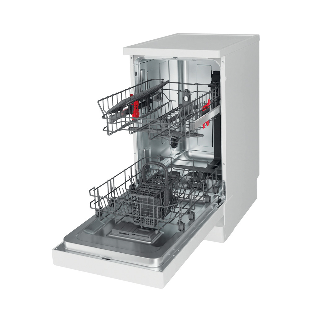 Whirlpool Mosogatógép Szabadonálló WSFE 2B19 Szabadonálló F Perspective open