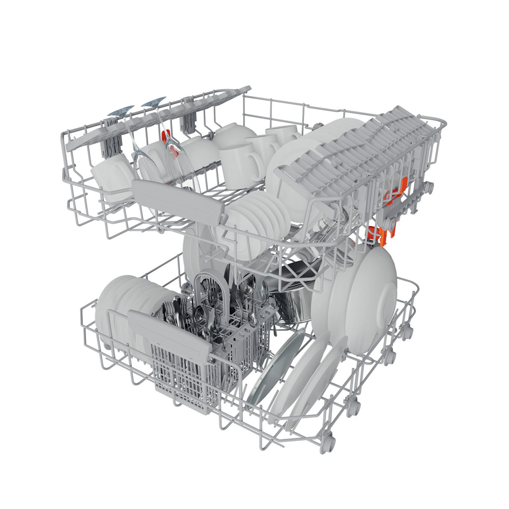 Hotpoint_Ariston Lave-vaisselle Encastrable HA3PB14BN7A0X Semi encastrable B Technical Translucent