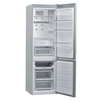 Whirlpool Hűtő/fagyasztó kombináció Szabadonálló W9 931D IX Inox 2 doors Perspective open