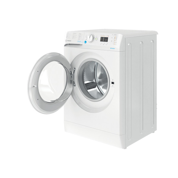 Indesit Perilica za rublje Samostojeći BWA 71252 W EE N Bijela Prednje punjenje E Perspective open