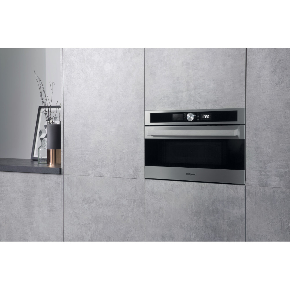 Hotpoint Microwave Built-in MD 554 IX H Stainless Steel Electronic 31 MW+Grill function 1000 Lifestyle perspective