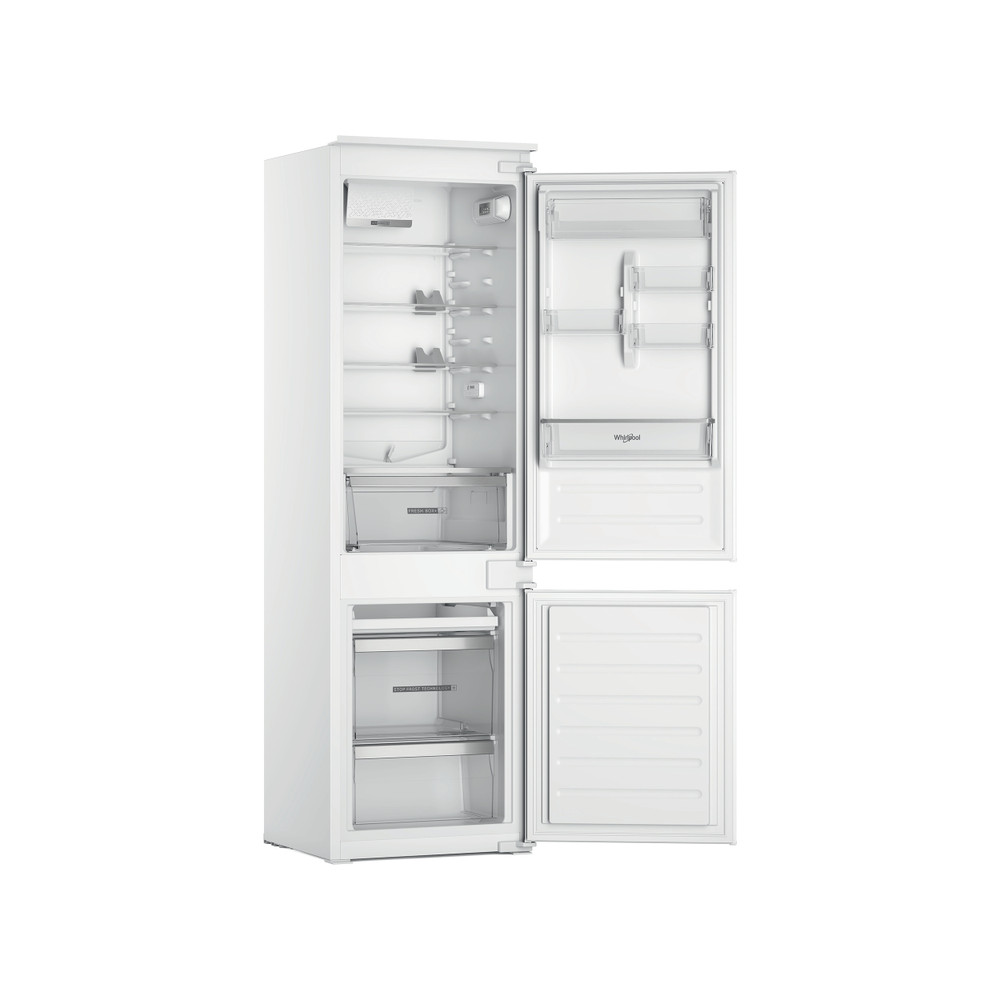 Whirlpool Réfrigérateur combiné Encastrable WHC18D021C2 SF Blanc 2 portes Frontal