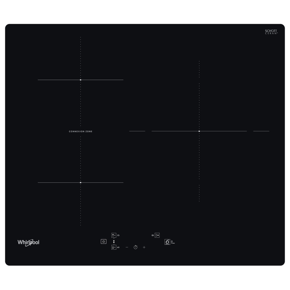 Whirlpool Encimera WB Q4860 NE Negro Induction vitroceramic Frontal