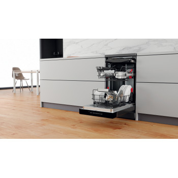 Whirlpool Umývačka riadu Voľne stojace WSFO 3O34 PF X Voľne stojace D Lifestyle perspective open