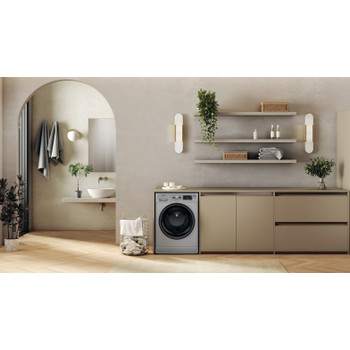 Whirlpool Máquina de lavar e secar roupa Livre Instalação FFWDB 964489 SBV SPT Prata Carga Frontal Lifestyle frontal