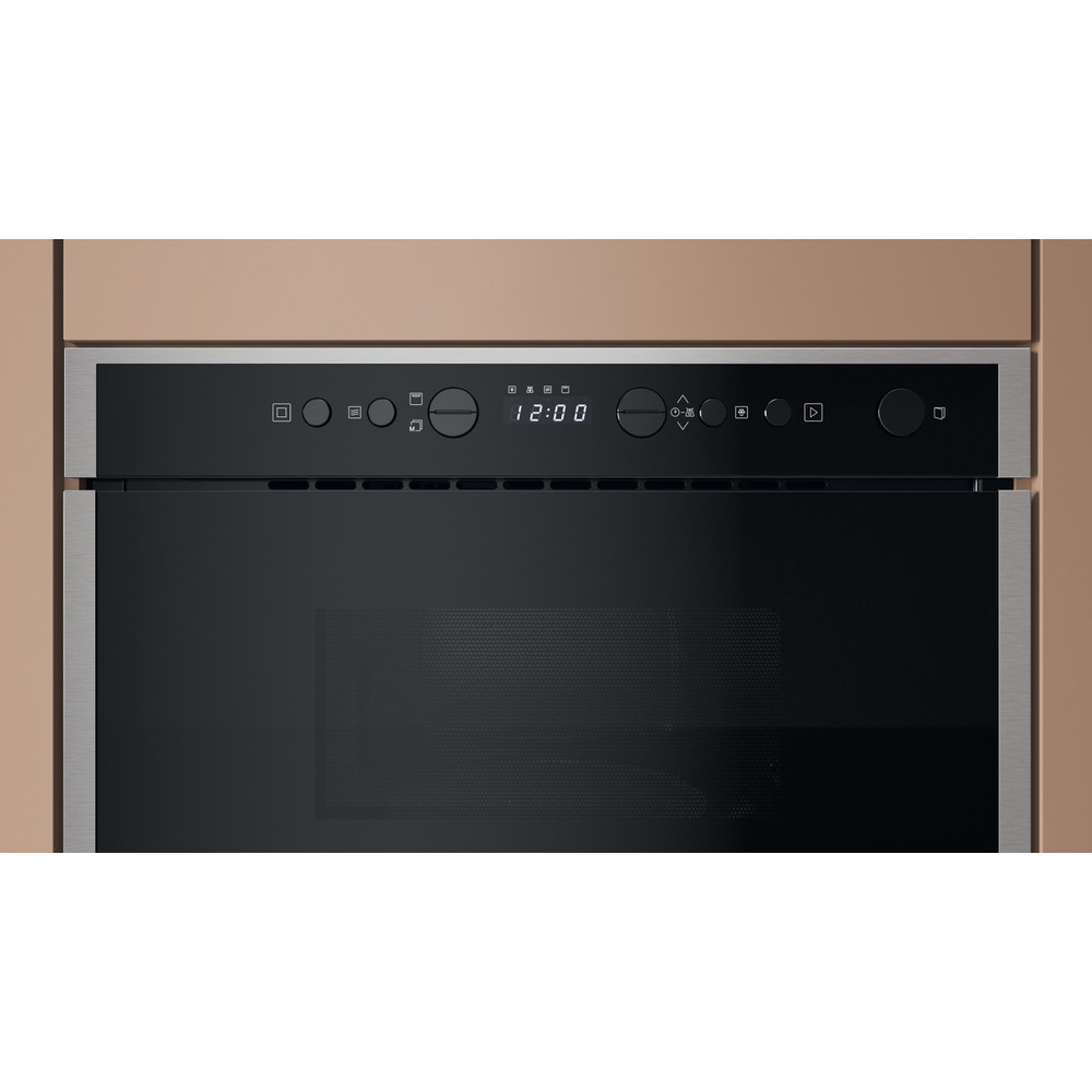 Hotpoint_Ariston Micro-ondas Encastre HAMN463BXF Inox Eletrónico 22 MO + Função Grill 750 Control panel