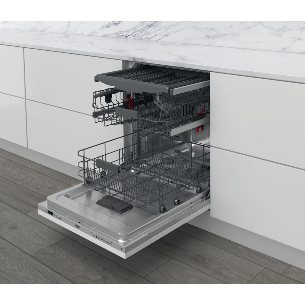 Whirlpool Myčka nádobí Vestavné WIC 3C26 F Full-integrated E Perspective open