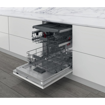 Whirlpool Myčka nádobí Vestavné WIC 3C26 F Full-integrated E Perspective open