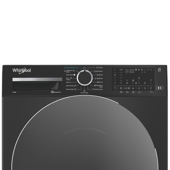 Whirlpool Maşină de spălat rufe Independent WAM 09BBC EE Negru Încărcare frontală A Control panel