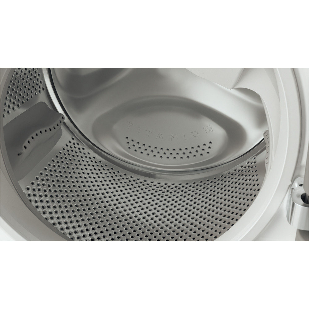 Hotpoint_Ariston Lavante-séchante Pose-libre AQD1072D 697 EU/A N Blanc Lave-linge frontal Drum