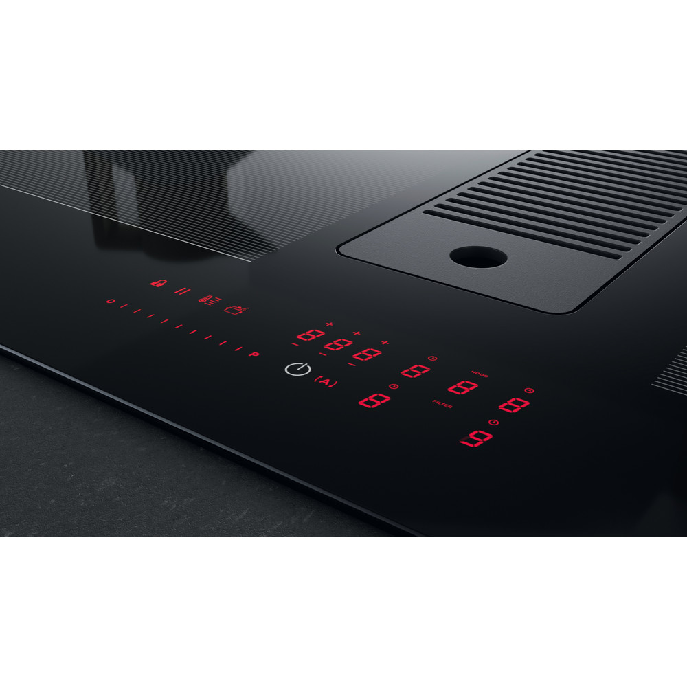 Whirlpool Venting cooktop WVH 1065B Černá Lifestyle control panel