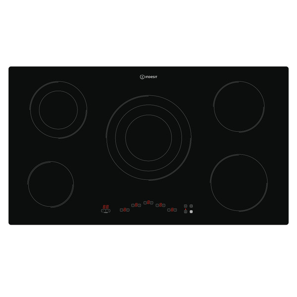Indesit HOB RI 9112 BI Black Radiant vitroceramic Frontal