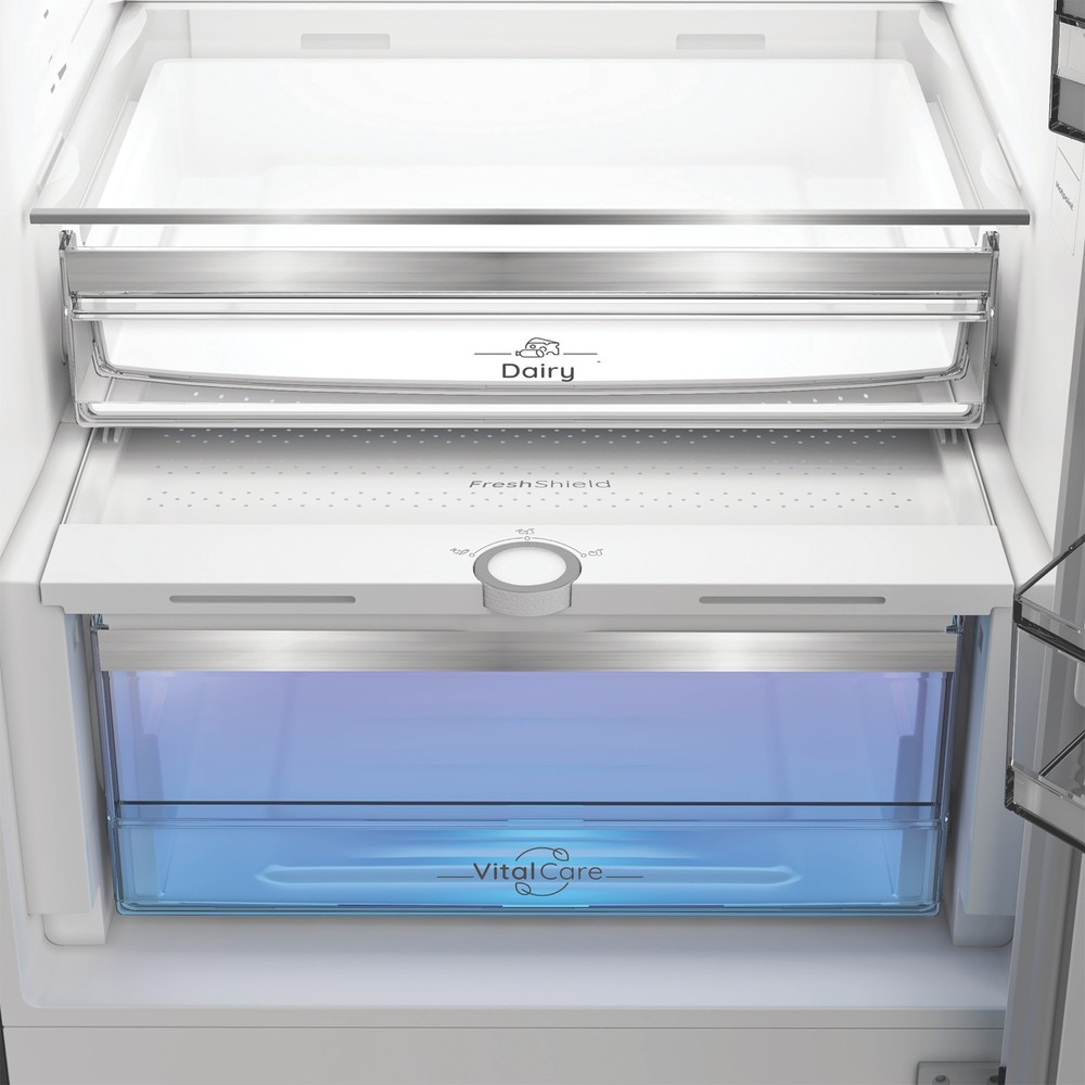 Hotpoint Combinados Libre instalación HPK 26412 XP5EE ARC 764 Manhattan Gray 2 doors Drawer
