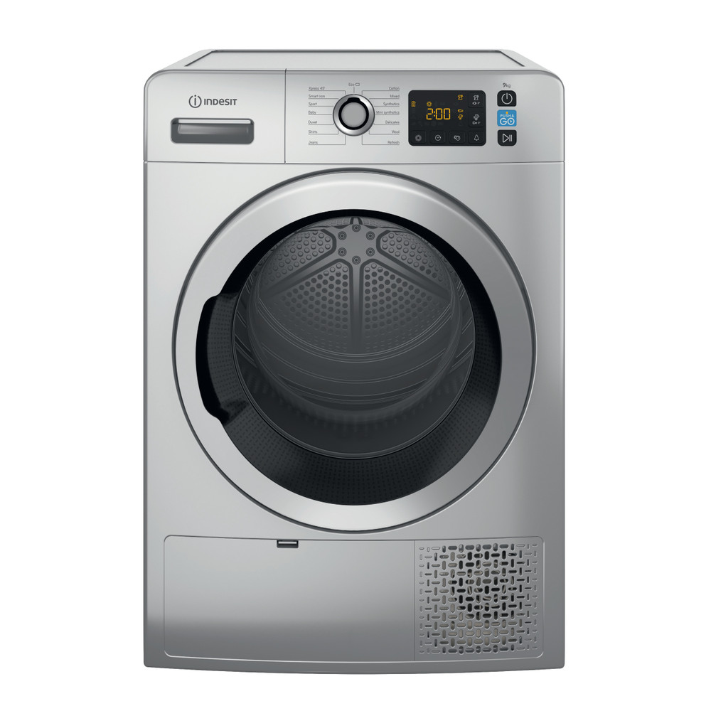 Indesit Dryer YT M11 92SS X UK Silver Frontal