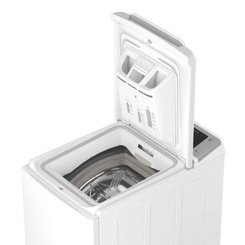 Whirlpool Perilica za rublje Samostojeći TW622DSFCEE Bijela Gornje punjenje B Perspective open