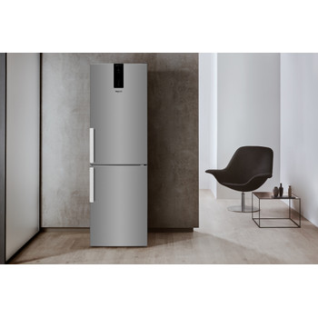 Whirlpool Hűtő/fagyasztó kombináció Szabadonálló W7 831T OX H Optic Inox 2 doors Lifestyle frontal