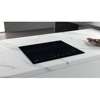 Whirlpool Kookplaat WL S3160 BF Zwart Induction vitroceramic Lifestyle perspective