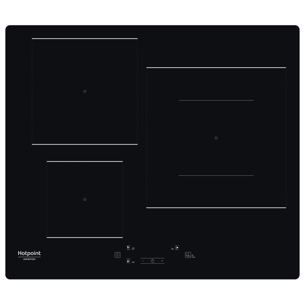 Hotpoint_Ariston Table de cuisson HQ 5360S NE Noir Induction vitroceramic Frontal
