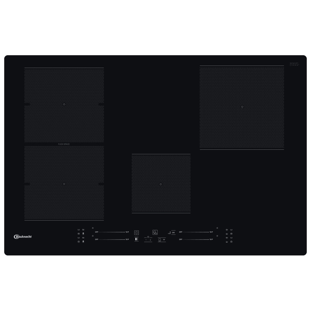 Bauknecht Table de cuisson BS 7277F NE Noir Induction vitroceramic Frontal