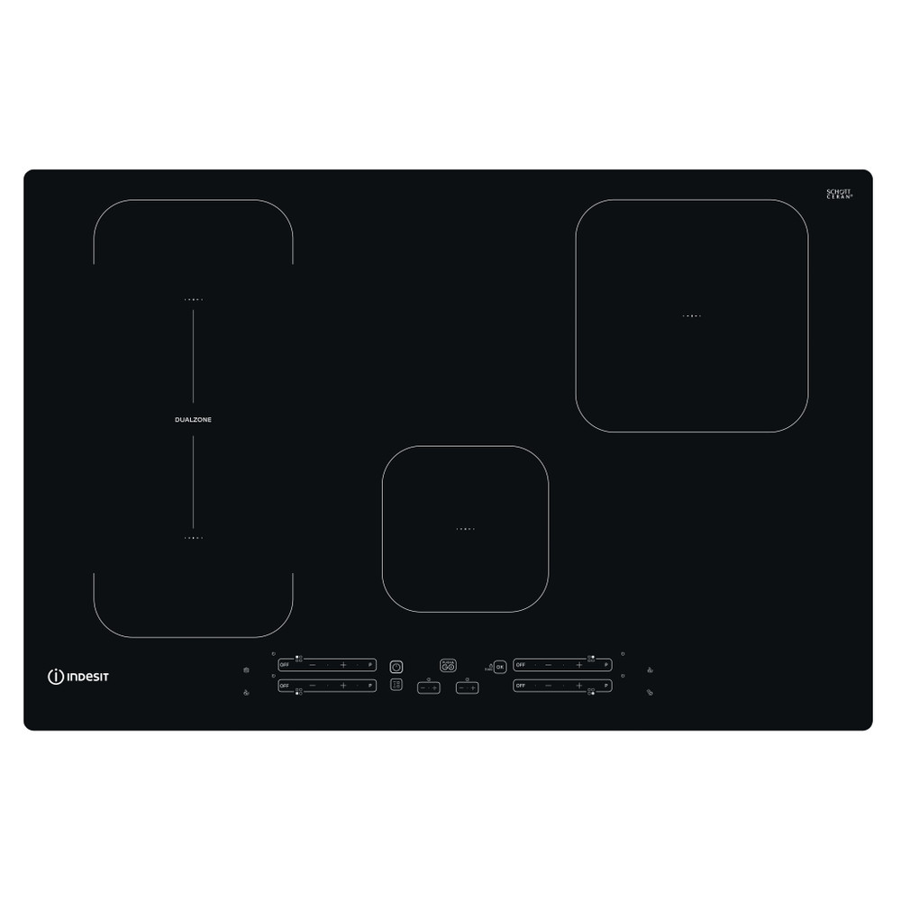 Indesit Table de cuisson IB 21B77 NE Noir Induction vitroceramic Frontal