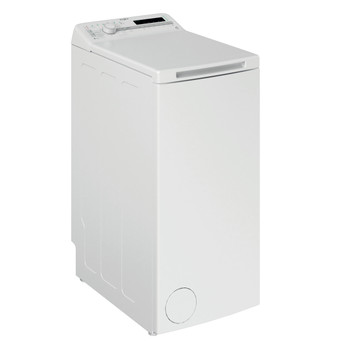 Whirlpool Mosógép Szabadonálló TDLR 6040S EU/N Fehér Felültöltős C Perspective