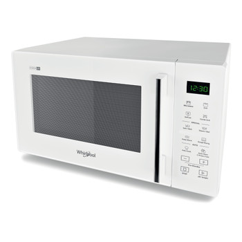 Whirlpool Microondas Libre instalación MWP 254 W Blanco Electrónico 25 MW + Función Grill 900 Perspective