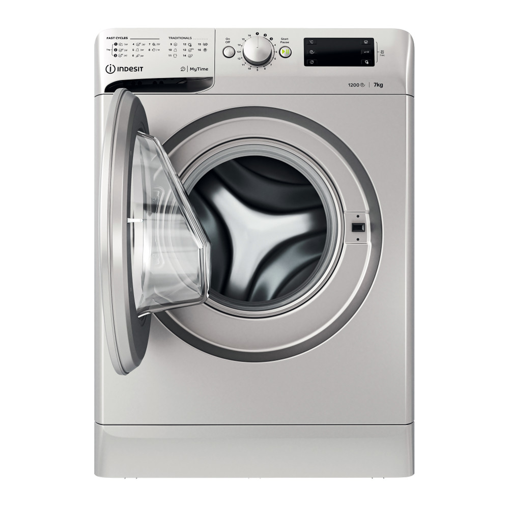 Indesit Пральна машина Соло OMTWE 71252 S EU Сріблястий Front loader A+++ Frontal open