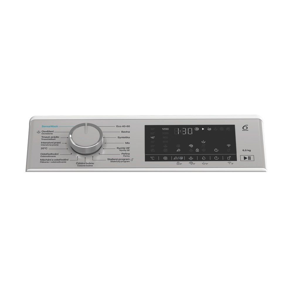 Whirlpool Pračka Volně stojící TW6521WSCVSWCS Bílá Vrchem plněná A Program