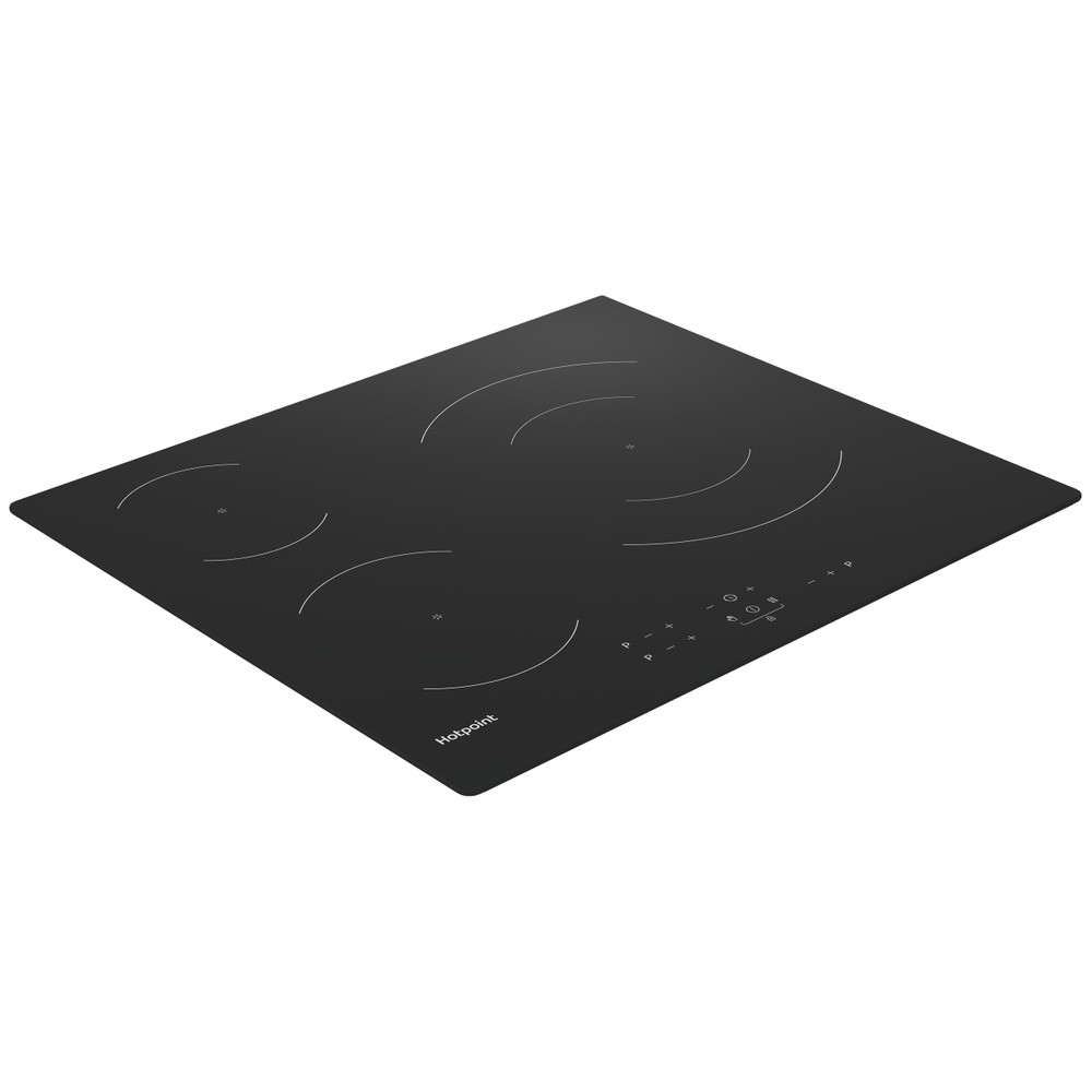 Hotpoint Encimera HS Q3260 NE Negro Induction vitroceramic Perspective