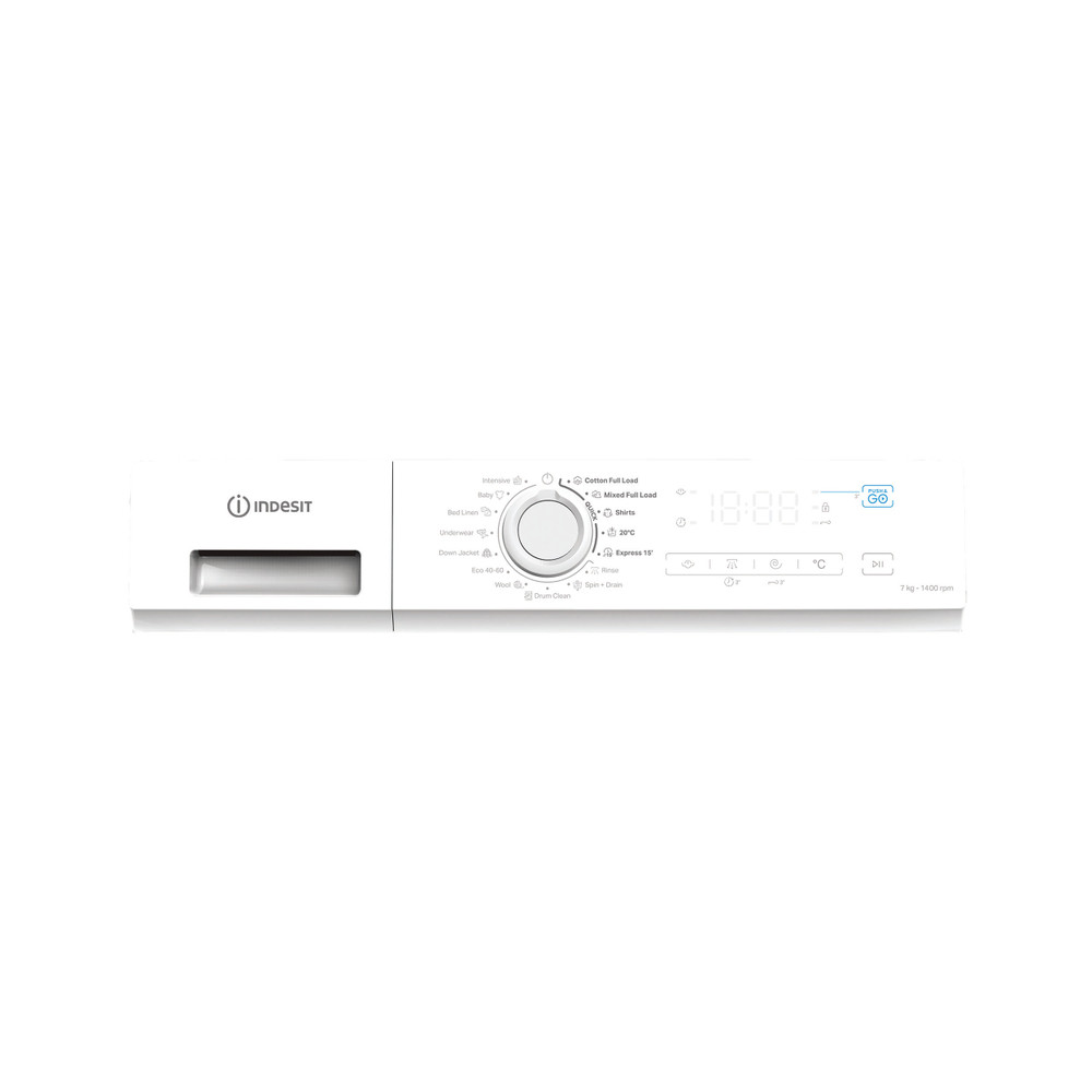 Indesit Wasmachine Vrijstaand IMA 764 MY TIME BE Wit Voorlader A Program