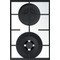 Whirlpool Pliidiplaat AKTL 629/WH Valge Gaas Frontal