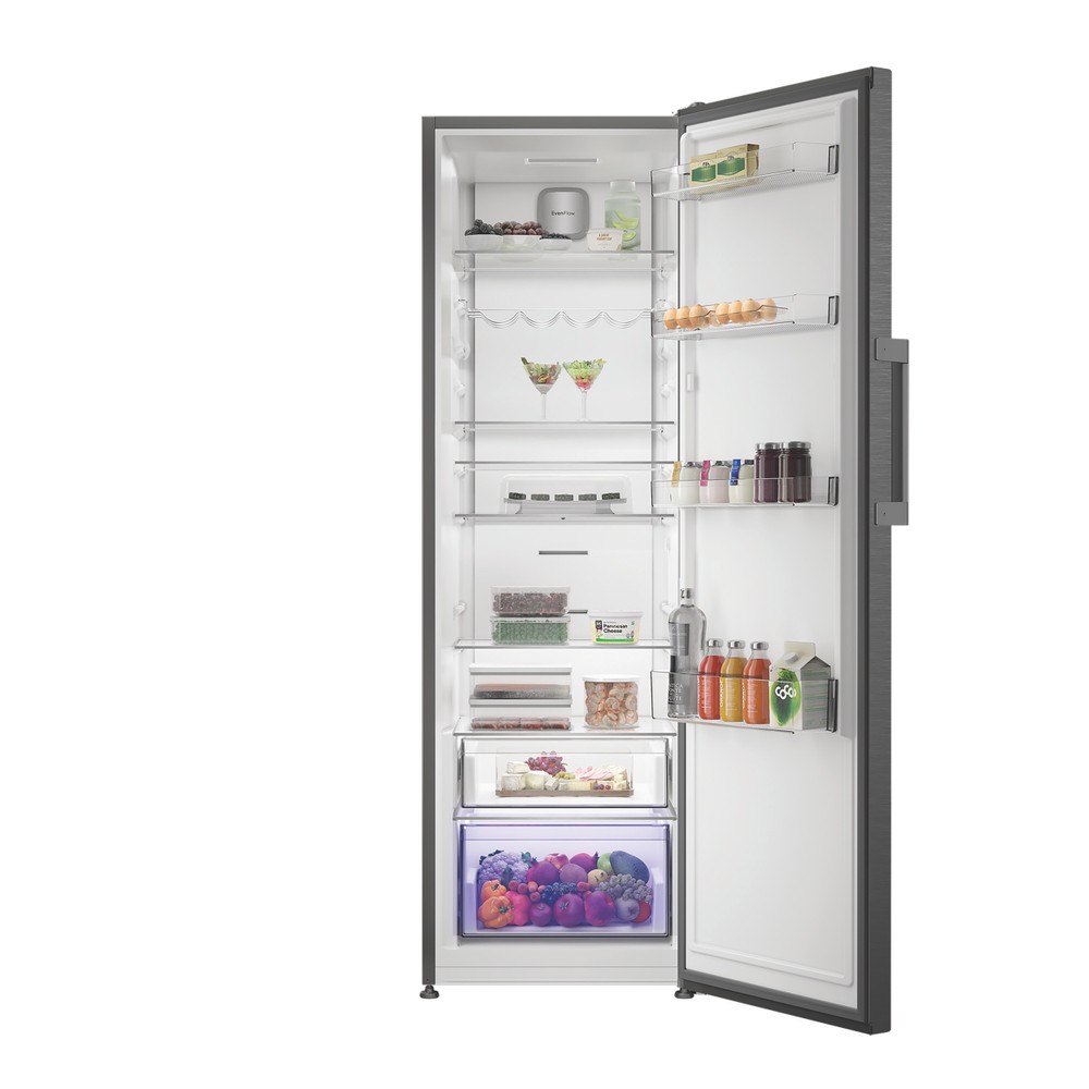 Hotpoint Frigorífico Libre instalación HPMLF 6443 XBR4E ARC 764 Manhattan Gray Lifestyle frontal open