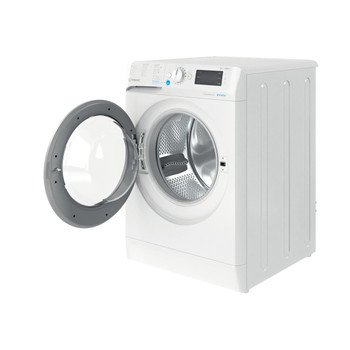 Indesit Lavadora Libre instalación BWE 101484X WS SPT N Blanco Cargador frontal C Perspective open