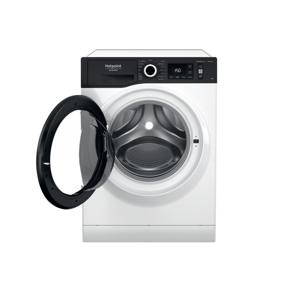 Hotpoint_Ariston Lave-linge Pose-libre CNWB 11489 WBMVA FR Blanc Lave-linge frontal A Frontal open