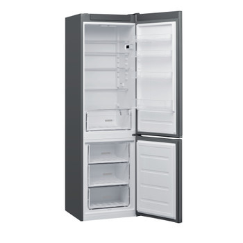 Whirlpool Холодильник з нижньою морозильною камерою. Соло W5 911E OX Optic Inox 2 двері Perspective open