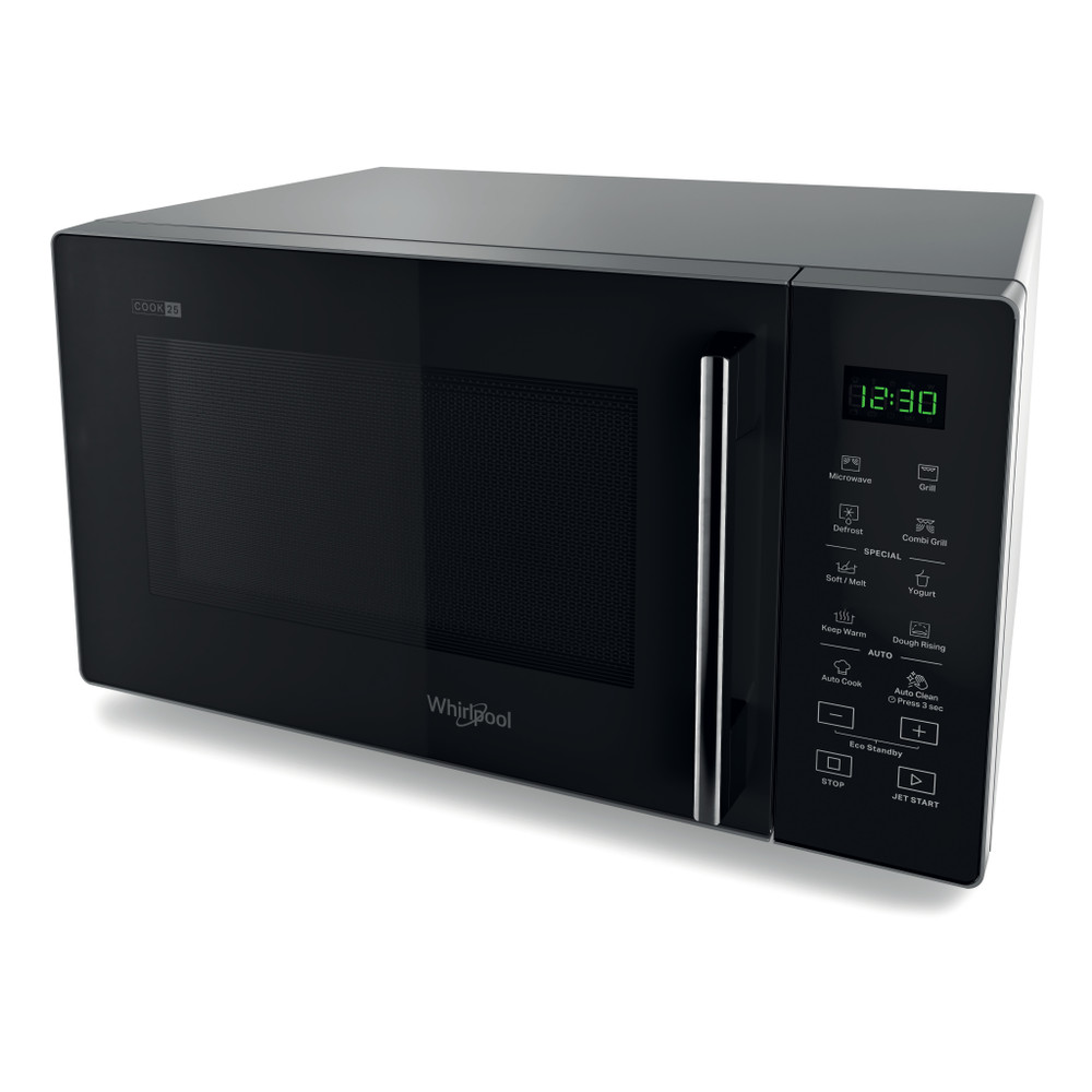 Whirlpool Microondas Libre instalación MWP 253 SB Negro plata Electrónico 25 MW + Función Grill 900 Lifestyle perspective