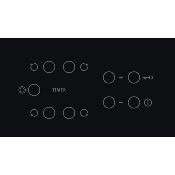 Indesit Ploča za kuhanje RI 260 C Crna Radiant vitroceramic Control panel