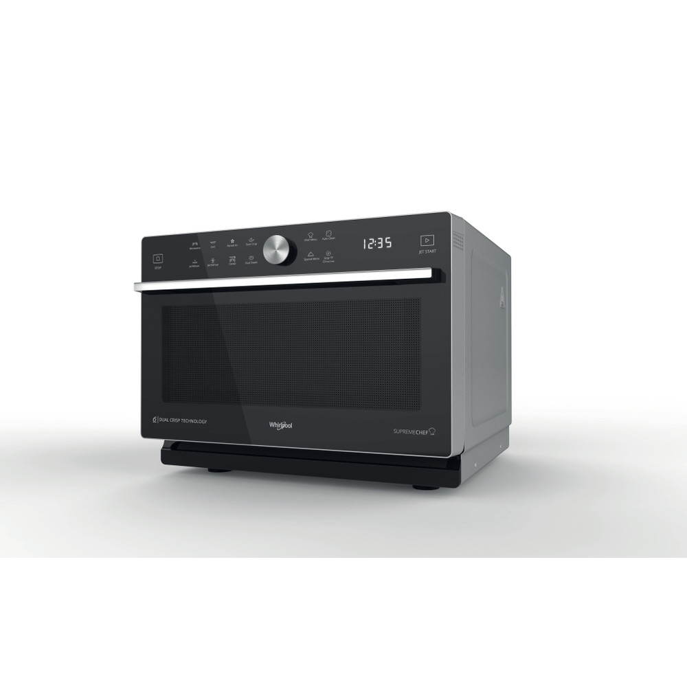 Whirlpool Mikrovlnná rúra Voľne stojace MWSC 933 SB Srtrieborná Elektronické 33 Mikrovlny kombi 900 Perspective