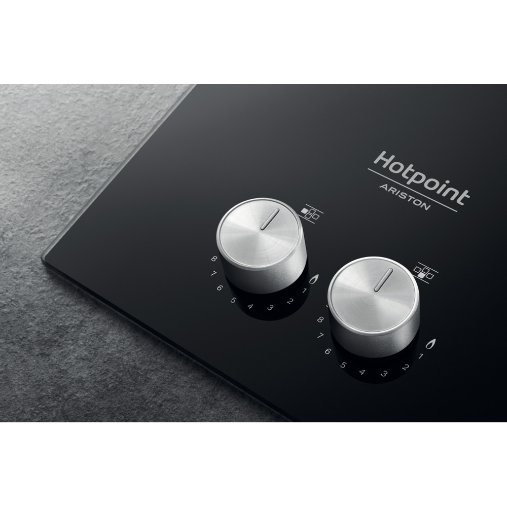 Hotpoint_Ariston Table de cuisson QS 61S/BK Noir Gaz Control panel