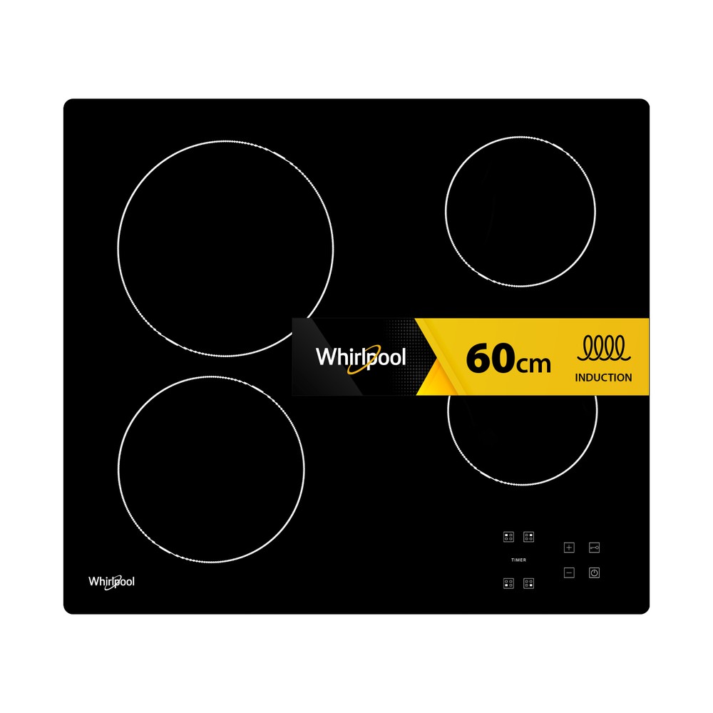 Whirlpool Placa AKT 8090/NE Preto Radiant vitroceramic Frontal