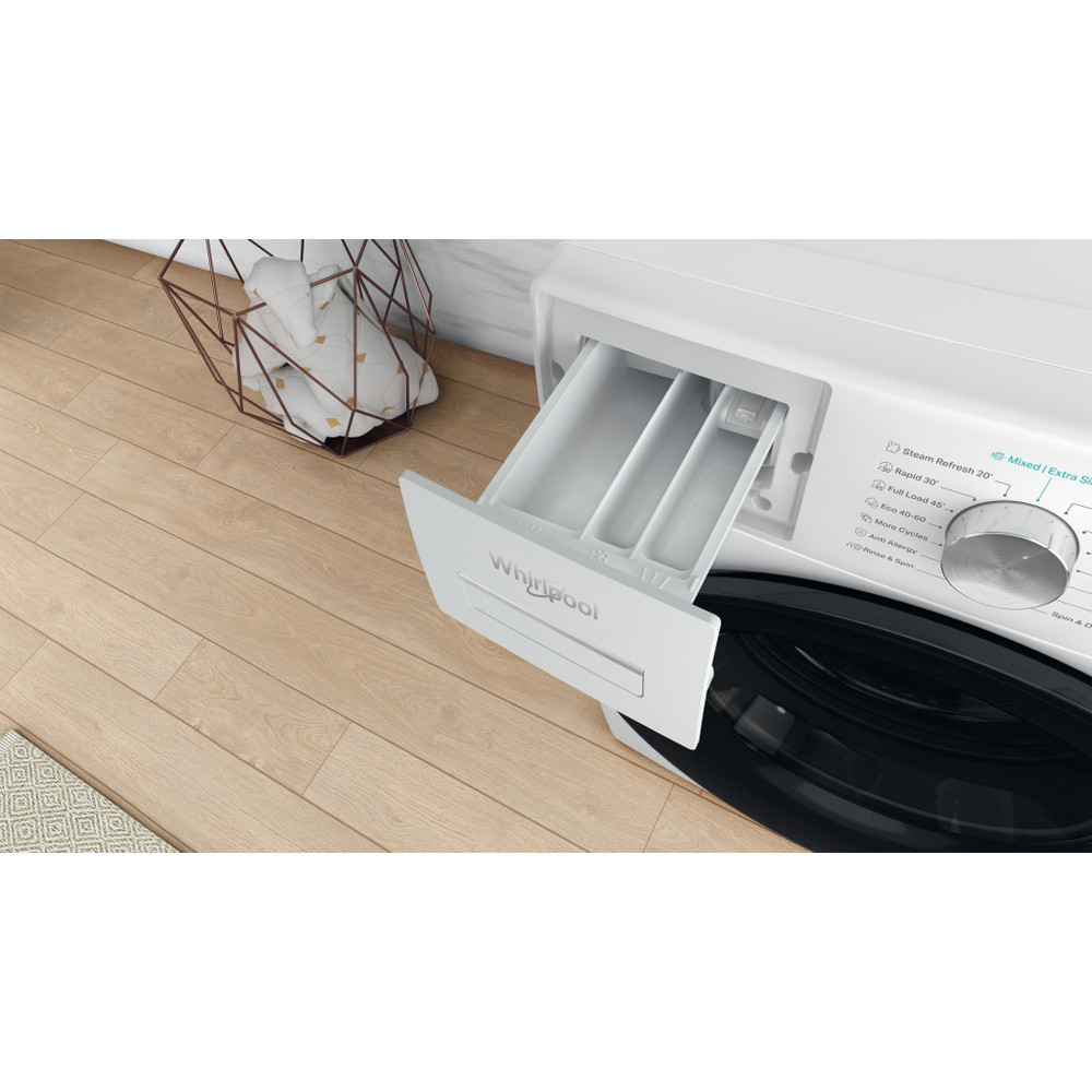 Whirlpool Máquina de lavar roupa Livre Instalação W6 W945WB EE Branco Carga Frontal B Drawer