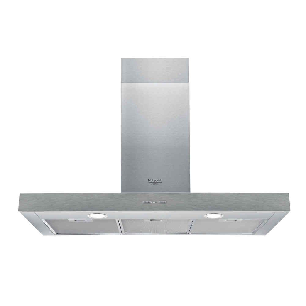 Hotpoint_Ariston Hotte Encastrable HHBS 9.7F LB X Inox Mural Electronique Frontal