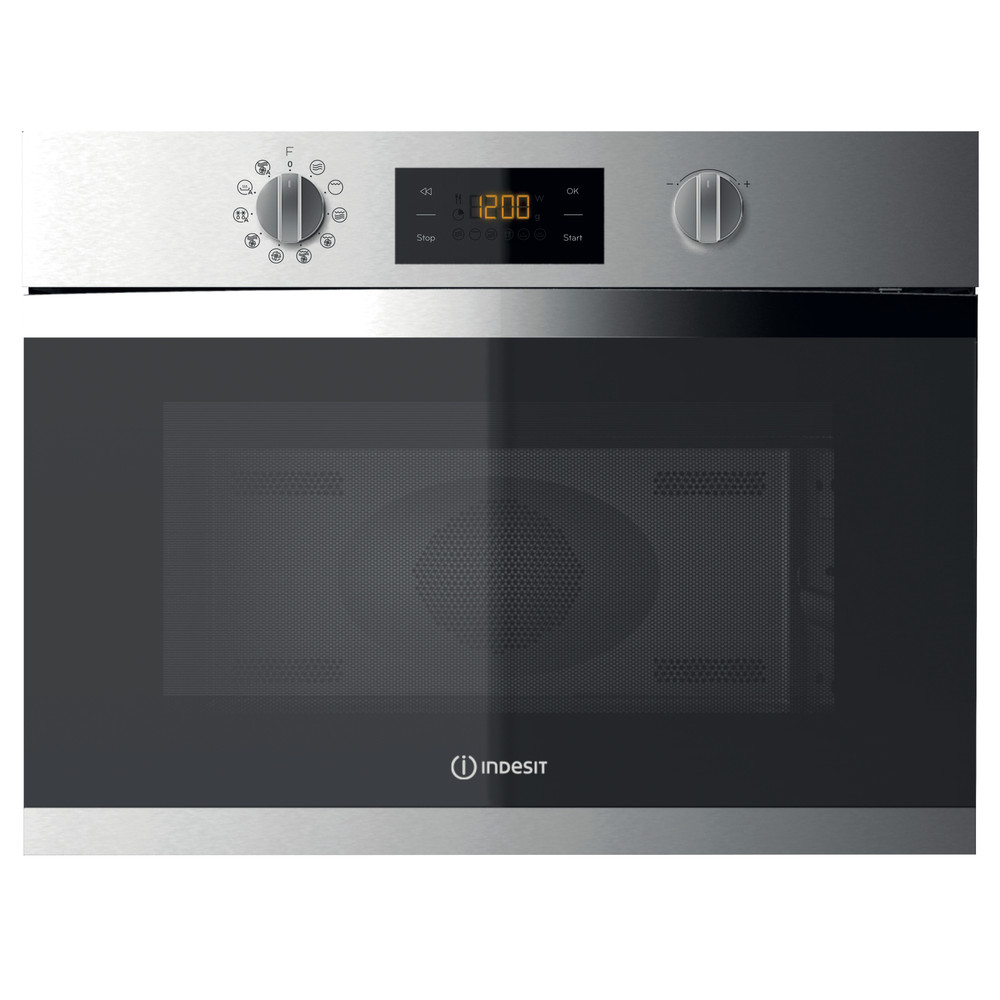 Indesit Microgolfoven Inbouw MWI 3445 IX Roestvrij staal Elektronisch 40 Combimicrogolfoven 900 Frontal