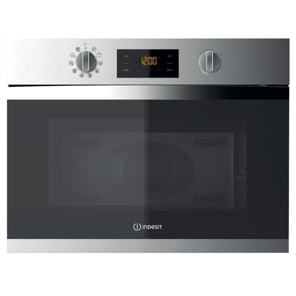 Indesit Microgolfoven Inbouw MWI 3445 IX Roestvrij staal Elektronisch 40 Combimicrogolfoven 900 Frontal