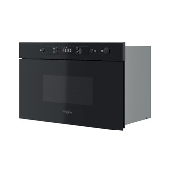 Whirlpool Four à micro-ondes Encastrable MBNA900B Noir Électronique 22 Micro-ondes uniquement 750 Perspective